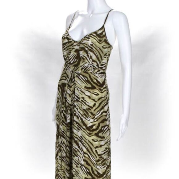 Josephine Silk Printed Maxi Dress Size P - Picture 3 of 8
